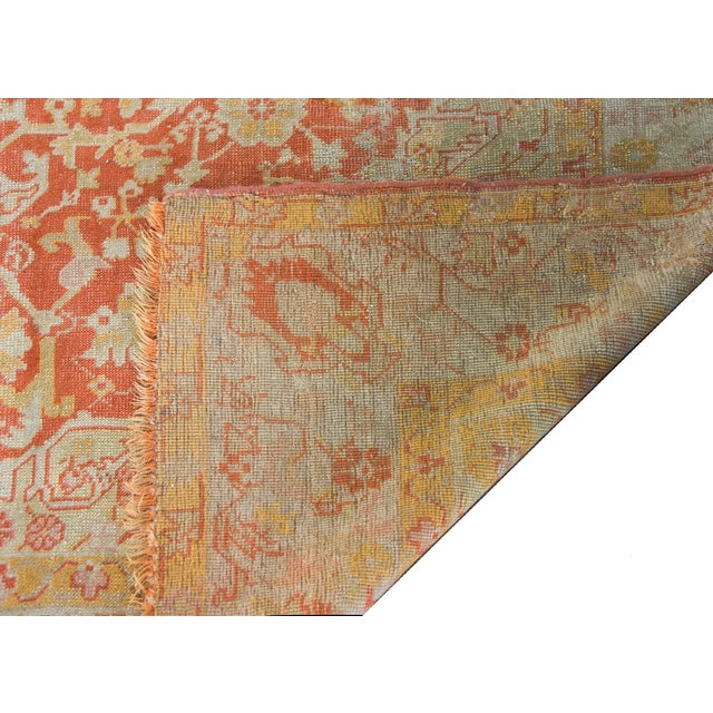 Turkish 19th Century Turkish Oushak Rug For Sale - Image 3 of 14