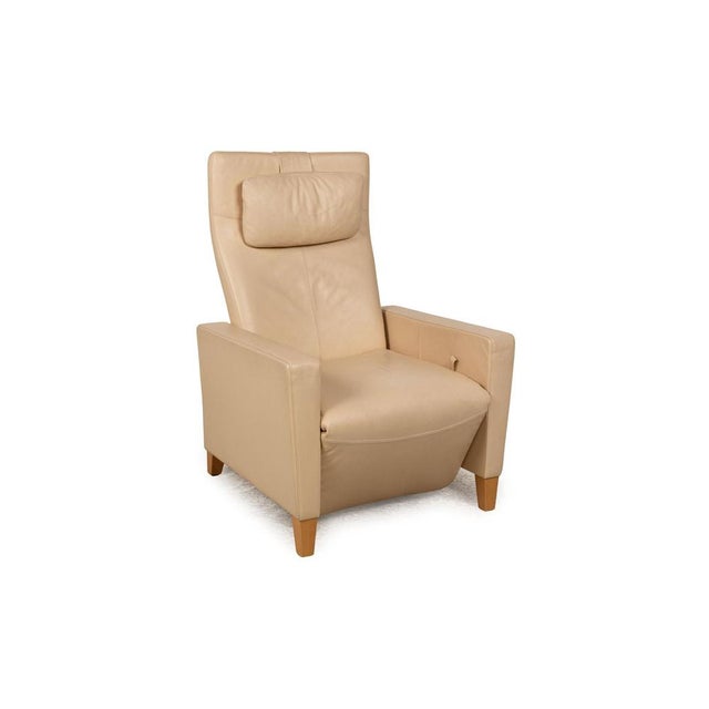 Beige Leather Armchair from Walter Knoll / Wilhelm Knoll For Sale - Image 16 of 16