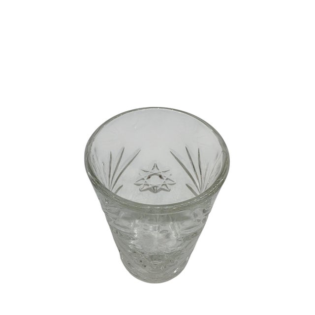 Transparent Mid 20th Century Anchor Hocking Prescut Juice Glasses - Set of 8 For Sale - Image 8 of 12