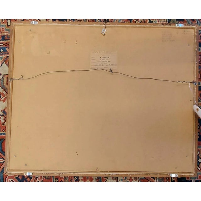 1960s Vladimir Shkurkin ''Last Snow" Oil Painting For Sale - Image 5 of 7