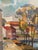 B. Lundqvist, Riverside Village, 1960s, Oil on Canvas, Framed For Sale - Image 18 of 18