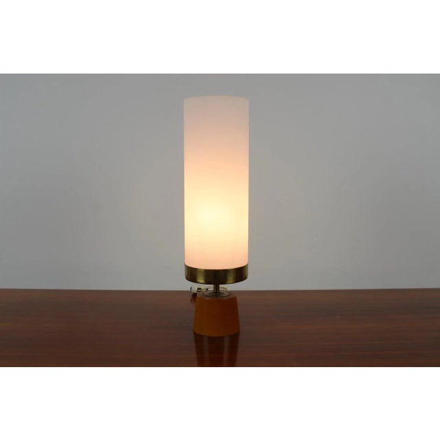 Glass Mid-Century Table Lamp, Germany, 1970s For Sale - Image 7 of 12