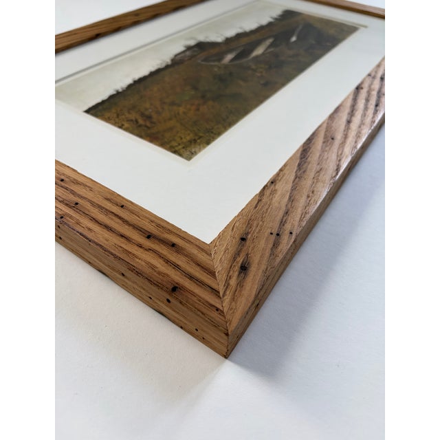 Andrew Wyeth — Licensed Reproduction, Handmade American Chestnut Frame From Wyeth’s Four Seasons portfolio, this...