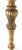 Pink Exception Clover Shape Pink Marble Top Fluted Brass Legs Tall Pedestal Stand For Sale - Image 8 of 15