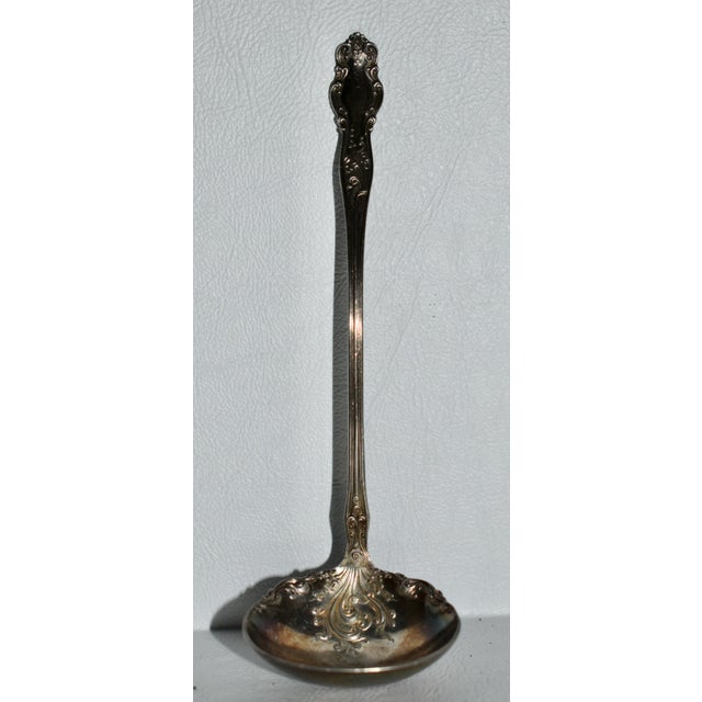 Vintage Rogers & Bro. Silverplate Art Nouveau Style Ladle For Sale - Image 11 of 11