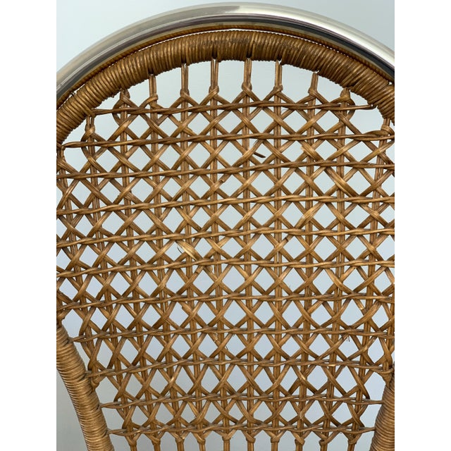 1970s 1970s Cantilever Chrome & Caned Arm Chairs - APair For Sale - Image 5 of 7