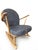 Mid-Century Elm Armchair with Slate Grey Bouclé from Ercol, 1970s For Sale - Image 10 of 12