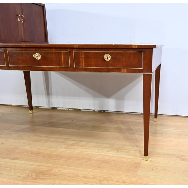 Early 19th Century Directoire Mahogany Cartonnier Desk For Sale - Image 13 of 18