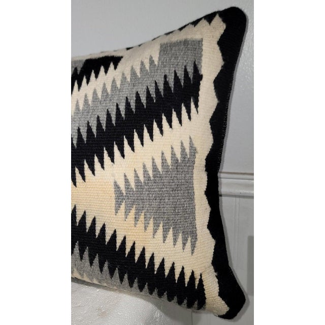 Mid 20th Century Hand Woven Eye Dazzler Weaving Pillows For Sale - Image 5 of 7
