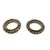 Late 19th Century Antique Late 19th Century Bronze 1 1/2" Rings Drawer Pulls a Pair For Sale - Image 5 of 5