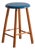 Vintage Wooden Stool with Round Seat, Central Europe, 1950 For Sale