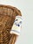 Vintage Woven Wicker Basket With Blue & White Porcelain Handles For Sale - Image 4 of 11