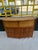 Mid-Century Modern Vintage Bamboo Cane Curved Tiki Bar For Sale - Image 3 of 10