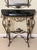 1920s 1920s Oscar Bach Gilded Iron Console and Beveled Mirror Set With Black Marble Top, Attributed For Sale - Image 5 of 18