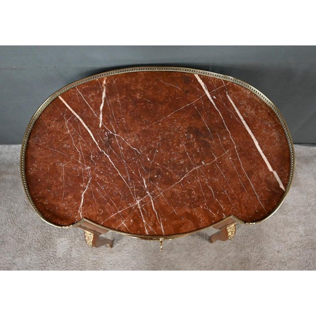 Small Early 20th Century Transition Kidney-Shaped Mahogany Commode For Sale - Image 5 of 18