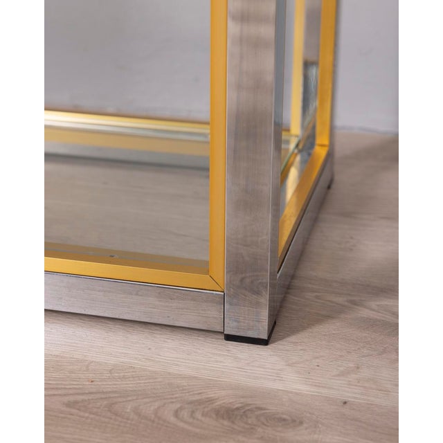 Vintage Metal and Glass Shelf by Renato Zevi, 1970s For Sale - Image 6 of 9