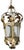 Metal Antique Italian Tole Hanging Lantern For Sale - Image 7 of 8
