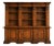 Italian Solid Walnut Three-Section Library Cabinet For Sale