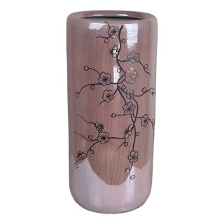 Vintage Sakura Style Cherry Blossom Umbrella Stand For Sale