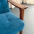 Blue 1960s Scandinavian Modern Oak High-Back Recliner Lounge Chair For Sale - Image 8 of 9