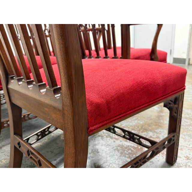 Burton Ching Gothic Revival Dining Room Chairs, Set of Eight For Sale - Image 11 of 12