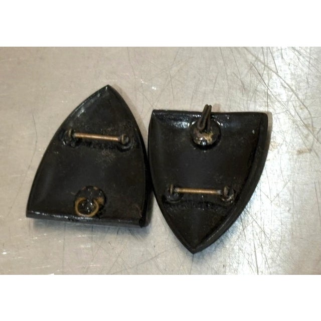 Art Deco Art Deco 1920s-30s Black Bakelite Shoe Clips or Brooches Pair For Sale - Image 3 of 3