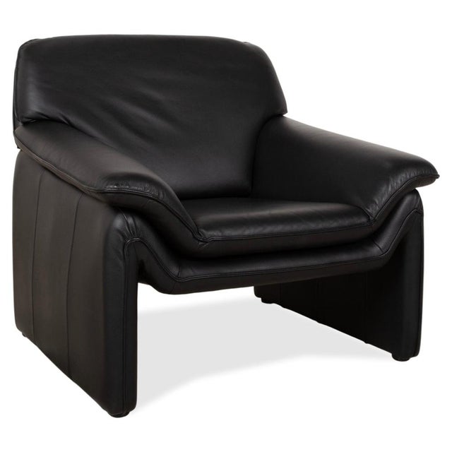 Atlanta Armchair in Black Leather from Lauuser For Sale - Image 12 of 12