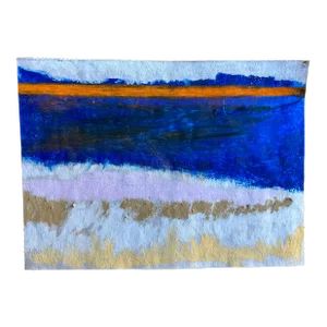 Abstract Drawing by Erik Sulander Using French Oil Pastels, Signed, Unframed.