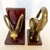 Vintage Brass Bookends - Baby Elephant and Ibex - A Pair For Sale In Dallas - Image 6 of 12