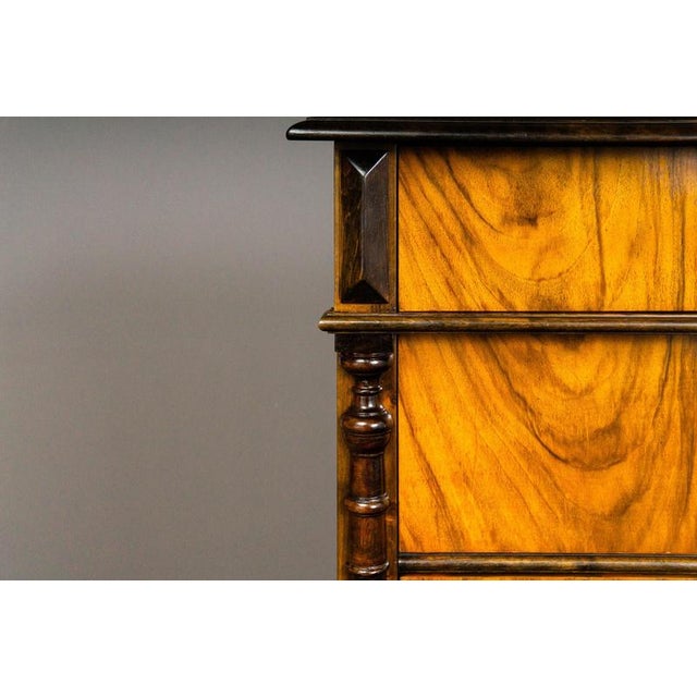 Gründerzeit Chest of Drawers in Wood and Brass For Sale - Image 13 of 17