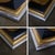 Late 20th Century Art Deco Revival to Postmodern Sofa or Console Table Geometric Gold and Silver Leaf Base For Sale - Image 12 of 18