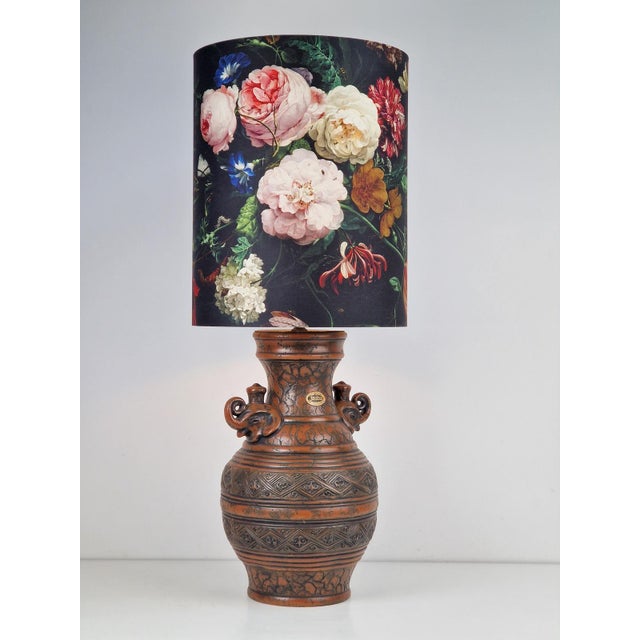 Vintage Fat Lava Ceramic Floor Lamp from Jasba, West-Germany, 1970s For Sale - Image 4 of 9