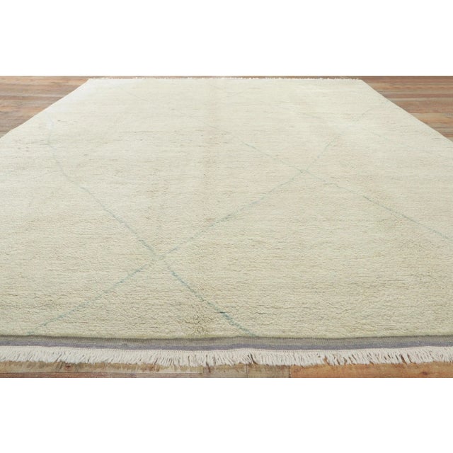 2010s Vintage Modern Moroccan Area Rug - 09'00 X 12'09 For Sale - Image 5 of 11