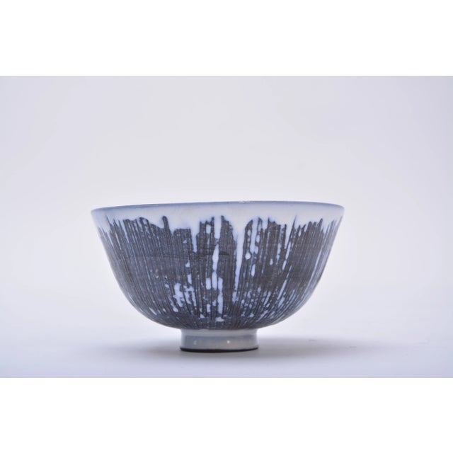 Mid-Century Modern Handmade Swedish Ceramic Bowl from Alingsås Ceramic, 1960s For Sale - Image 3 of 6