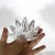 1990s Art Deco Crystal Candleholders Flower Shape a Pair For Sale - Image 5 of 8