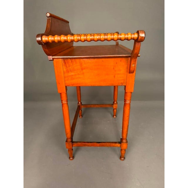 American Victorian Poplar Wash Stand With Drawer & Towel Bars, Circa 1880 For Sale - Image 12 of 15