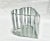 Mid Century modern heart shape glass & Metal Candle Holder. The heart was created by 20 pieces of glass aluminum frame...