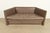 Baker Furniture Modern Leather Tuxedo Sofa For Sale In South Bend - Image 6 of 12