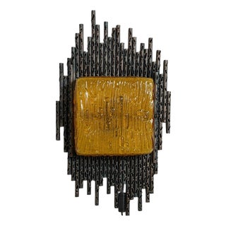 Brutalist Wall Lamp by Marcello Fantoni, Italy, 1970s For Sale