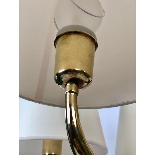 Chandelier in Brass and Walnut by Josef Frank, 1930s For Sale - Image 9 of 17