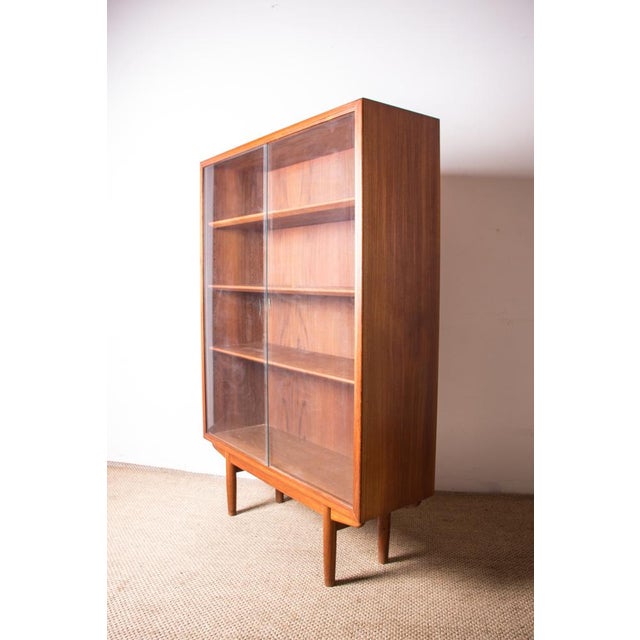 Danish Library Showcase in Teak by Borge Mogensen for Soborg Mobelfabrik, 1960s For Sale - Image 9 of 18