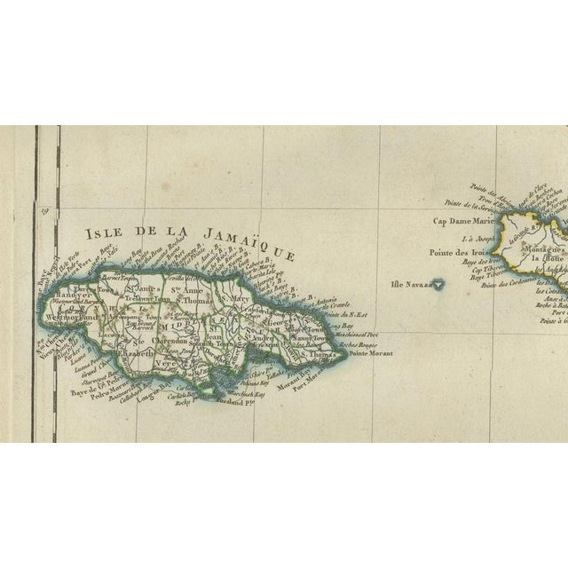 Antique Caribbean Map, 1775 For Sale - Image 5 of 12