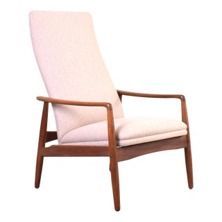 Mid-Century Danish Teak Lounge Chair by Søren Ladefoged for Sl Møbler, 1960s For Sale
