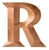 Vintage Copper Colour Letter R, 1970s For Sale - Image 10 of 10