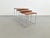 Mid-Century Modern Vintage Chrome and Teak Nesting Tables by Brabantia, 1960s, Set of 3 For Sale - Image 3 of 8