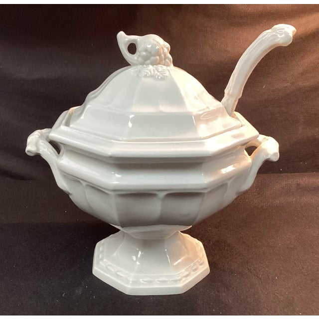 Red Cliff Soup Tureen With Ladle and Lid For Sale - Image 9 of 12