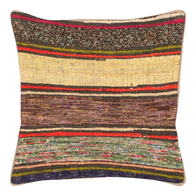 1960s Turkish Rag Pillow For Sale