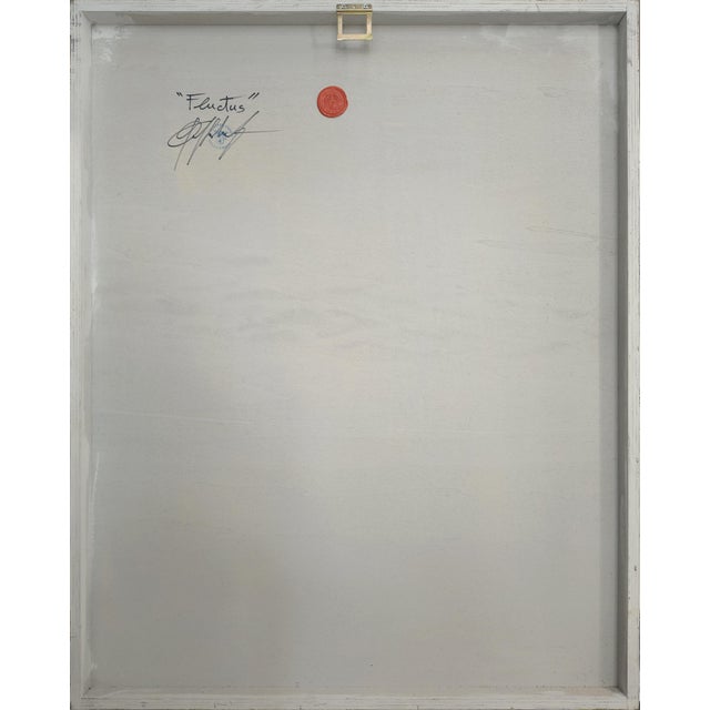 Giuseppe Caiafa, Fluctus Optical Panel, 2025, Carved Wood with Gold and Silver Leaf For Sale - Image 6 of 7