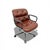 Metal Knoll Pollock Chair in Whiskey Leather, Steel Frame For Sale - Image 7 of 9