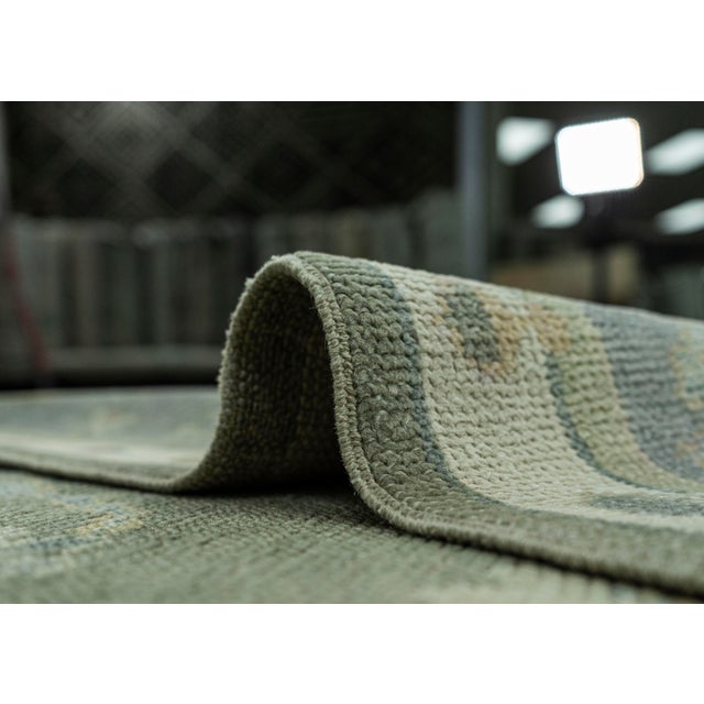 Textile Turkish Oushak Rug 5' x 6'11" #19194 For Sale - Image 7 of 8